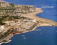 Strand von 'Las Marinas' aus der Vogelperspektive